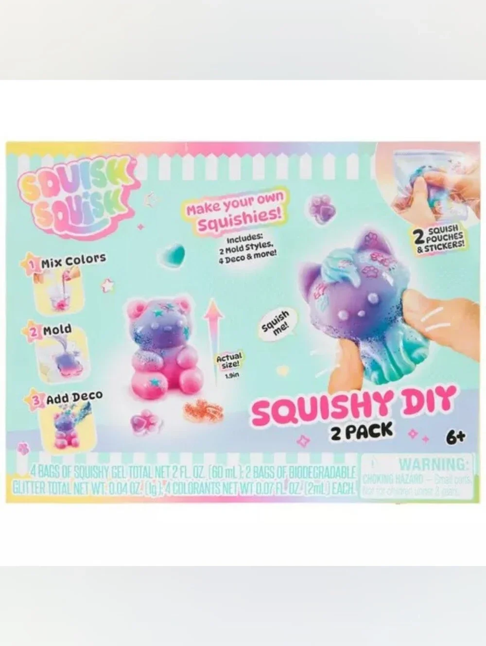 Squishy DIY 2-Pack Kids Toy NWT